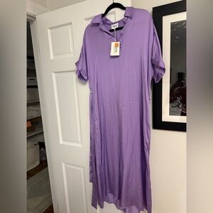 FRNCH Purple Maxi Dress
